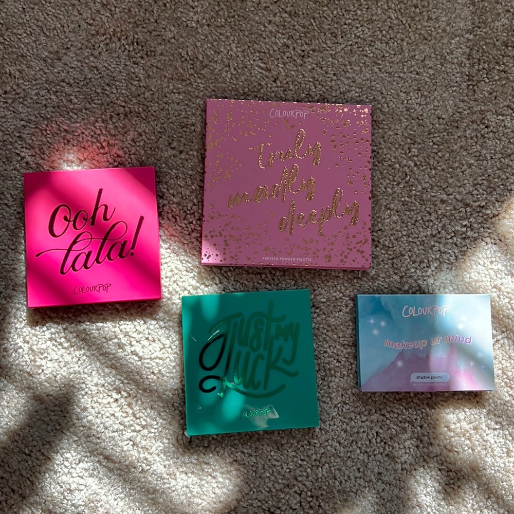 Colourpop pop eyeshadow bundle